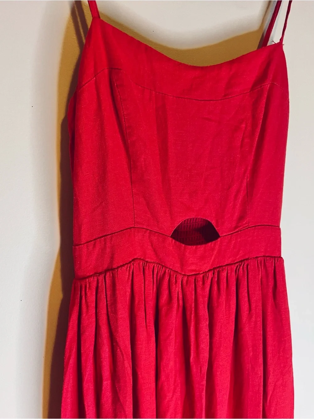 Vici Red Maxi Dress with Spaghetti Straps - Picture 7 of 13